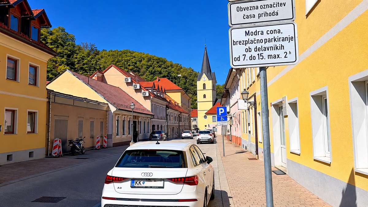 Sprememba parkiranja v Krškem.